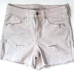 Universal Thread Girl's or Teens Shorts Size 0, Distressed Light Pink 5-Pocket